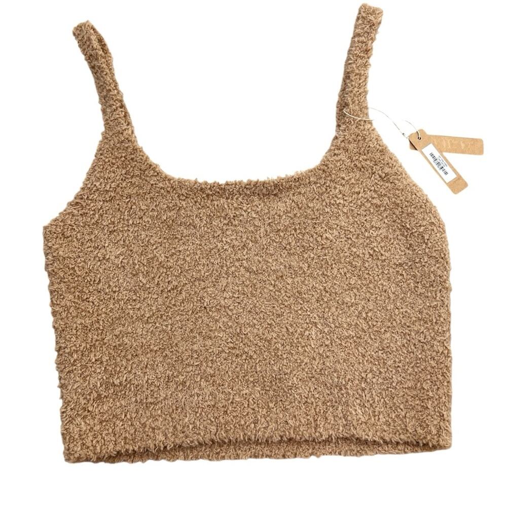 NEW Skims Cozy Knit Tank Top 2X/3X Camel Tan